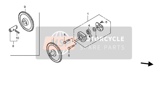 Honda NPS50 2011 OIL PUMP for a 2011 Honda NPS50